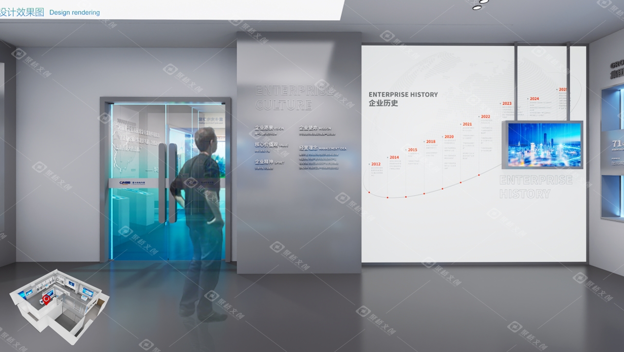 企業(yè)數(shù)字展廳視覺設(shè)計：色彩、光影與品牌調(diào)性的深度融合